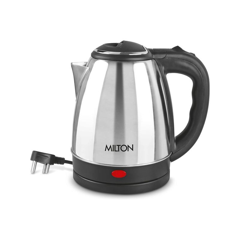 Milton Euroline Go Electro Stainless Steel Electric Kettle-Silver (1.2)