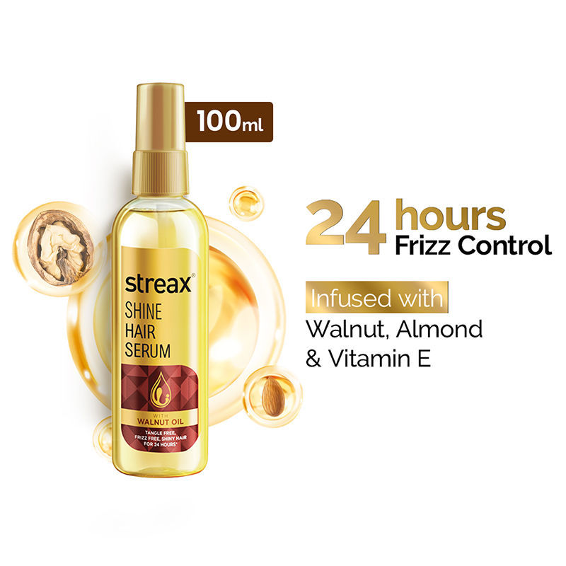 Streax Hair Serum Vitalized with Walnut Oil, 100ml