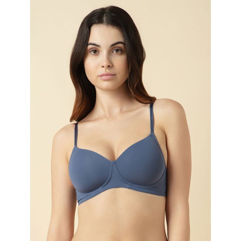 Van Heusen Woman Lingerie and Athleisure Anti Spillage Padded T-Shirt Bra -Blue (34D)