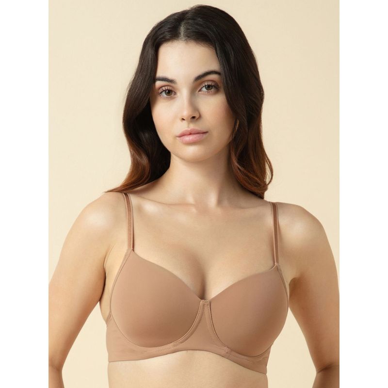Van Heusen Woman Lingerie and Athleisure Anti Spillage Padded T-Shirt Bra - Beige (34C)