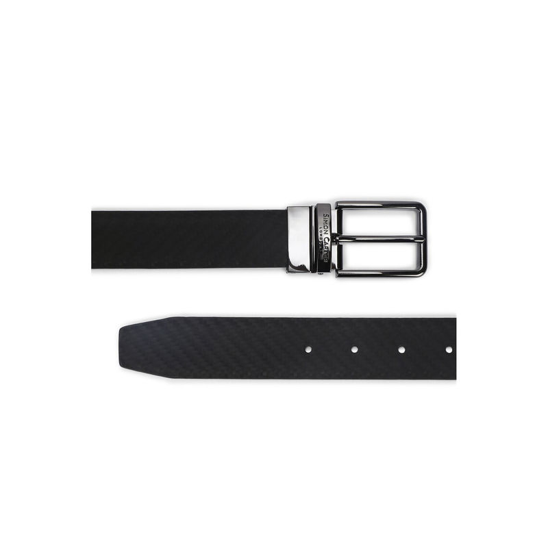 Simon Carter Men Black Belt Reversible (M)