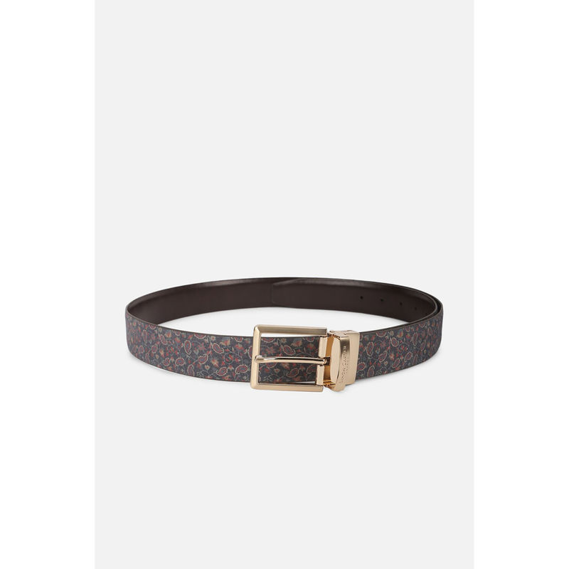 Simon Carter Men Printed Multicoloured Belt Reversible (M)