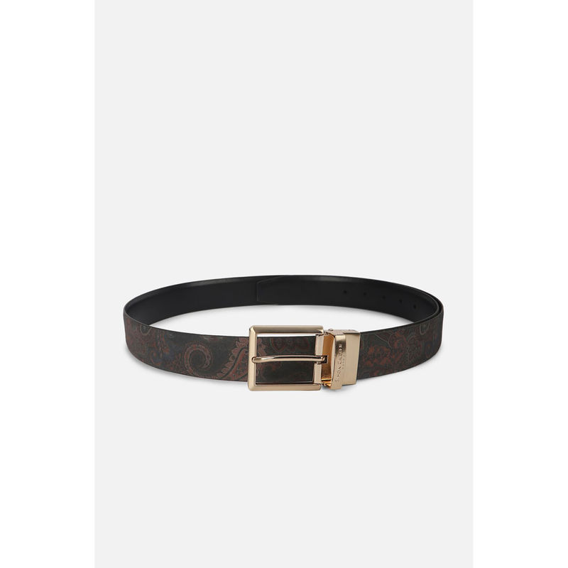 Simon Carter Men Printed Multicoloured Belt Reversible (M)