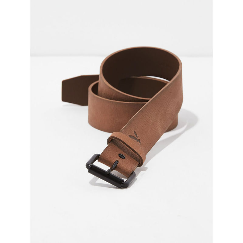 American Eagle Men Brown Roller Buckle Belt (36)