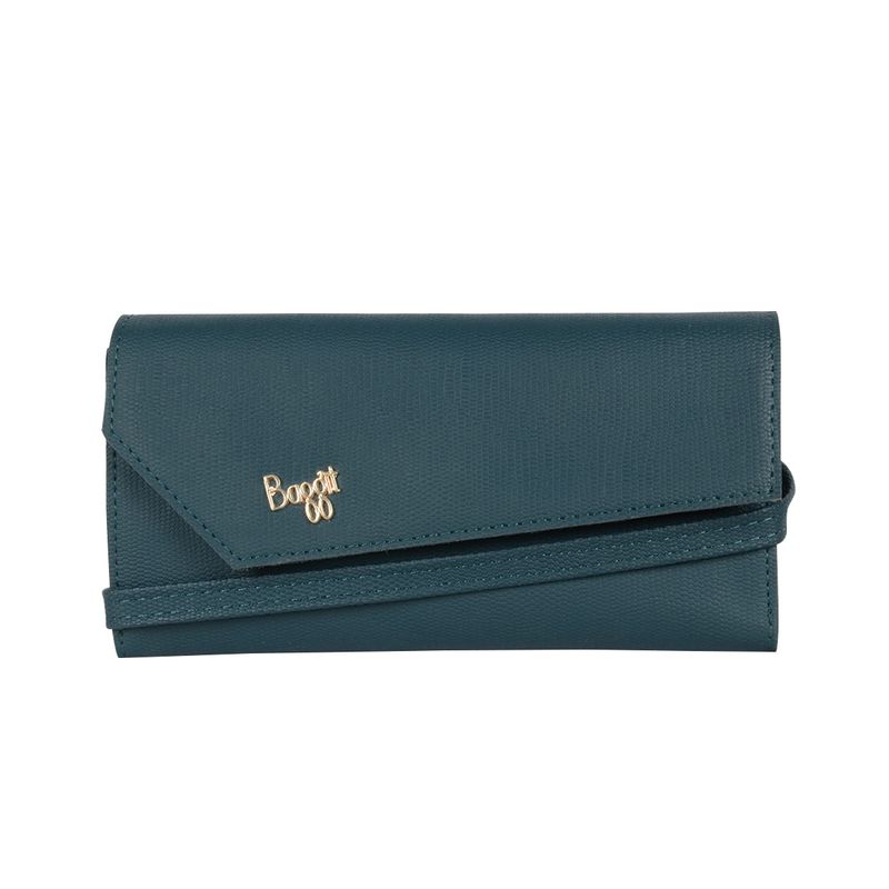 Buy Baggit Pointy Green Large Wallet Online