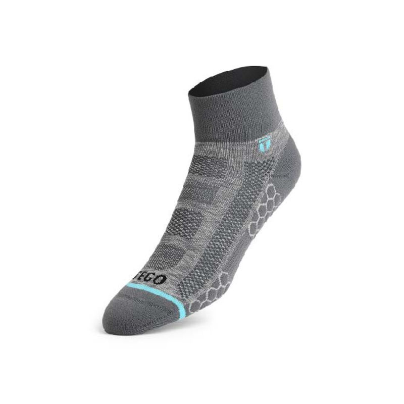 Tego Unisex Quarter Socks Trail Light Grey (S)