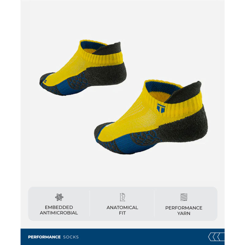 Tego Unisex Ankle Socks Coolmax Yellow (S)