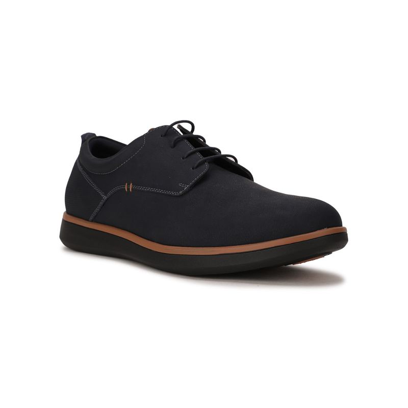 Bata Solid Black Casual Shoes (UK 7)