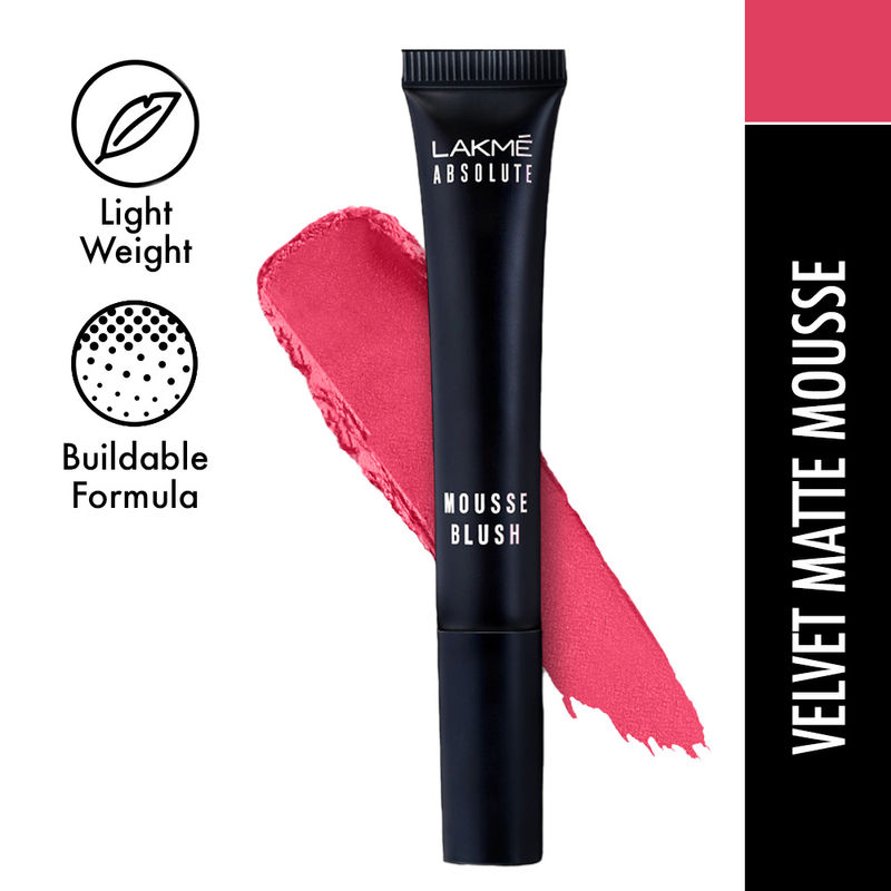 Lakme Absolute Sheer Cheek Mousse Blush - Pink Berry