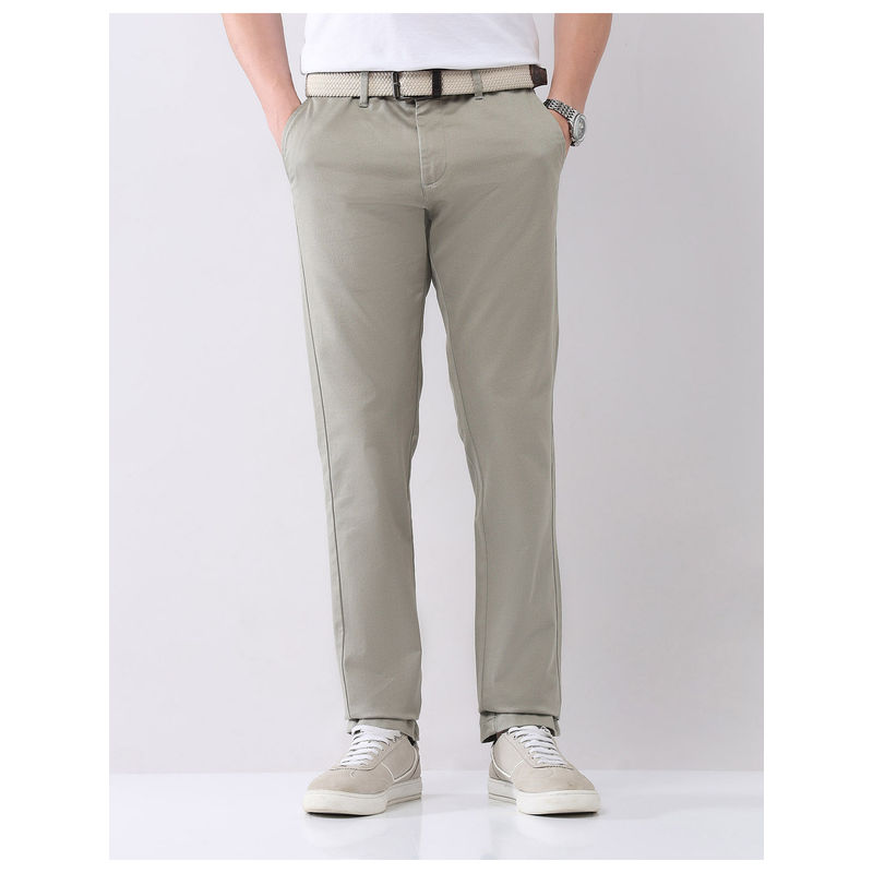 AD By Arvind Green Slim Fit Chinos (38)