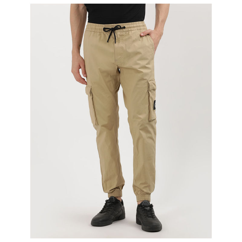 Calvin Klein Khaki Skinny Fit Cargo Joggers (M)