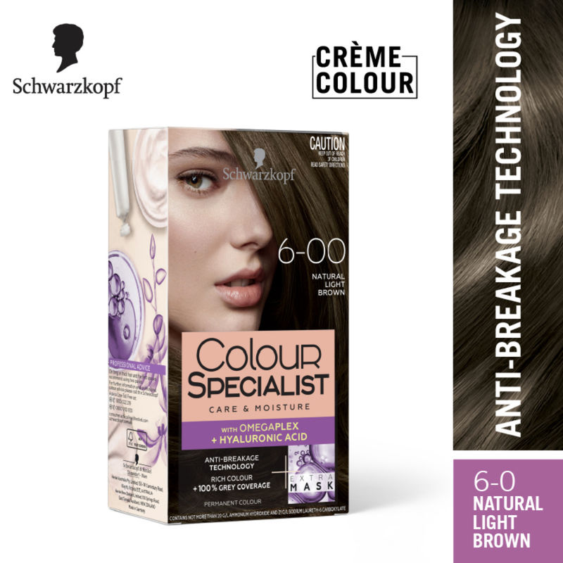 Schwarzkopf Colour Specialist At Home Permanent Hair Colour - 6.0 Natural Light Brown
