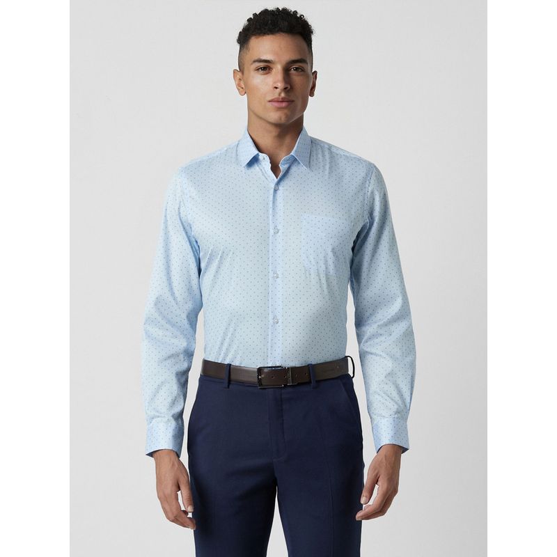 Buy Peter England Men Blue Slim Fit Formal Shirt Online