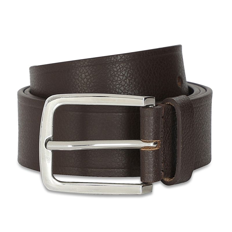 The Vertical Jules Mens Leather Belt Textured Brown S 8903496179958 (S)