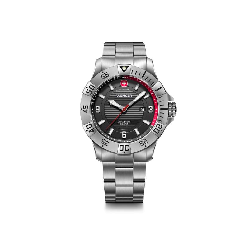 Buy Wenger Seaforce 43 Mm Black Dial Men Analog Watch (01.0641.139