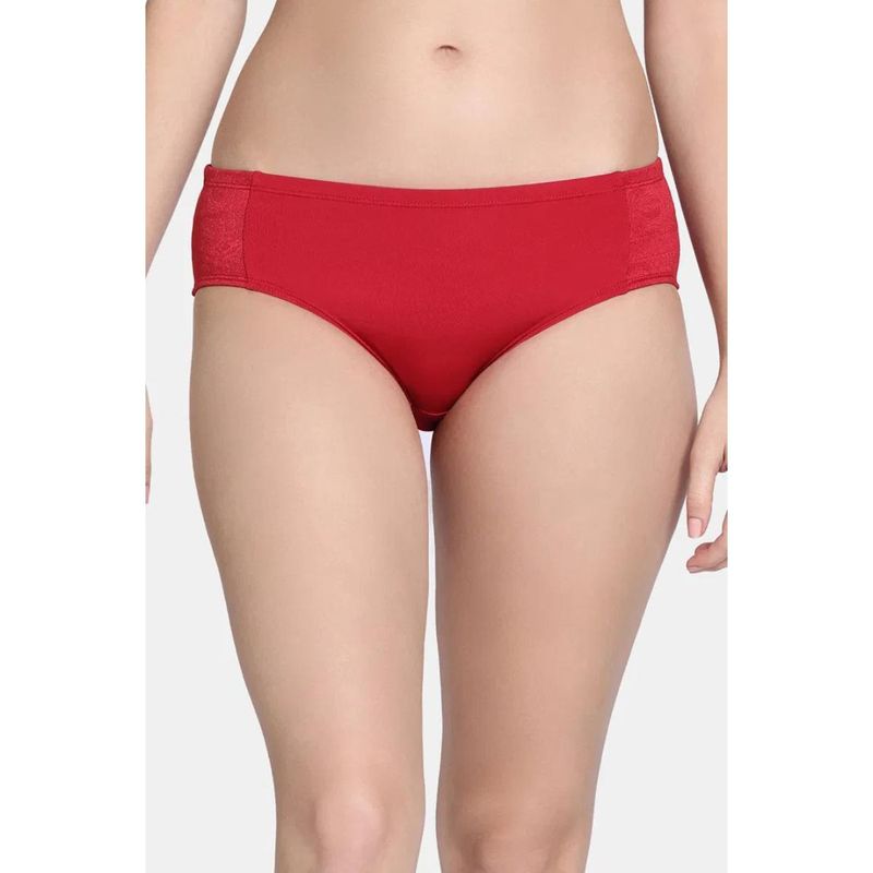 Zivame Shimmering Secrets Low Rise Full Coverage Hipster Panty - Emboldened (M)