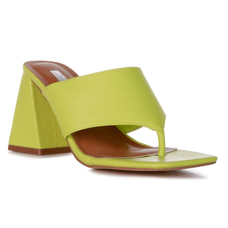 London Rag Solid Green Heels (EURO 39)