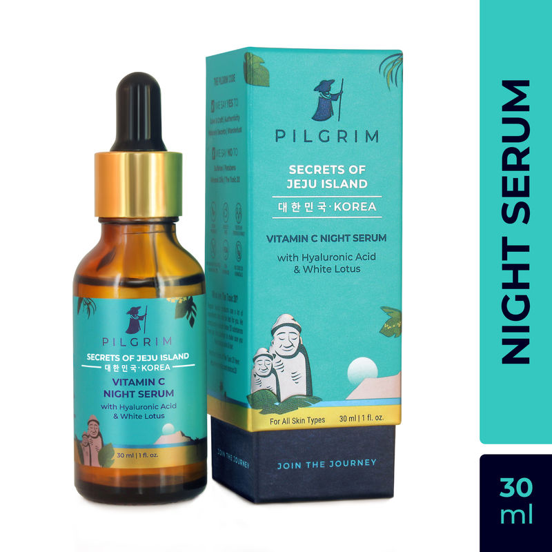 Pilgrim Vitamin C Night Serum with Hyaluronic Acid & White Lotus Buy