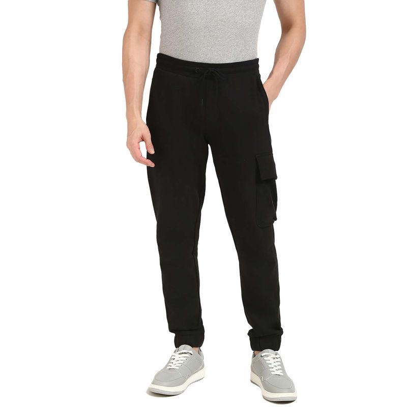 Calvin Klein Men Black Solid Trackpant (S)
