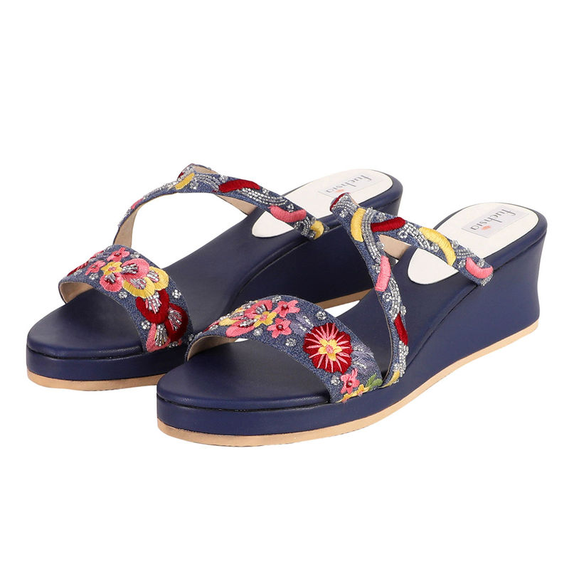 Fuchsia By Aashka Mehta Floral Fantasy Sandals (EURO 36)