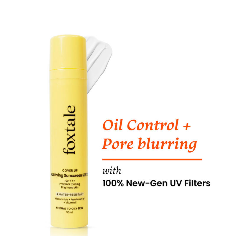 Foxtale SPF 70 Gel-Cream Sunscreen for Oily Skin with PA++++ & Niacinamide
