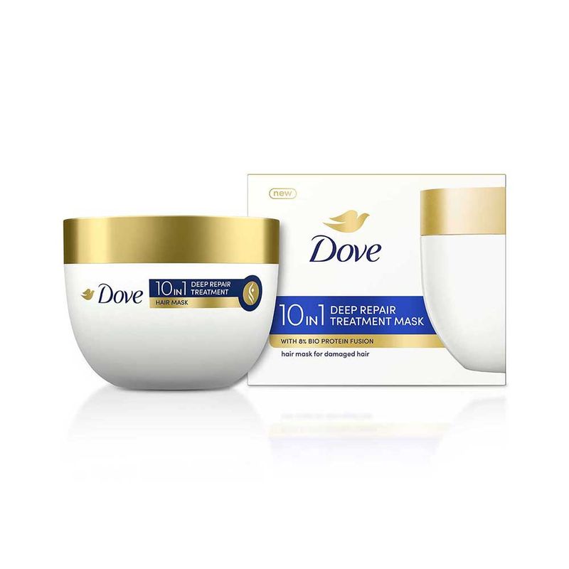 Dove 10 In 1 Deep Repair Treatment Hair Mask For Dry & Frizzy Hair