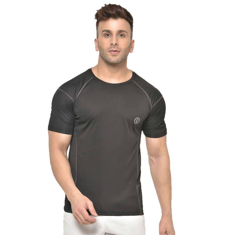 CHKOKKO Men Round Neck Regular Dry Fit Gym Sports T-Shirt (2XL)