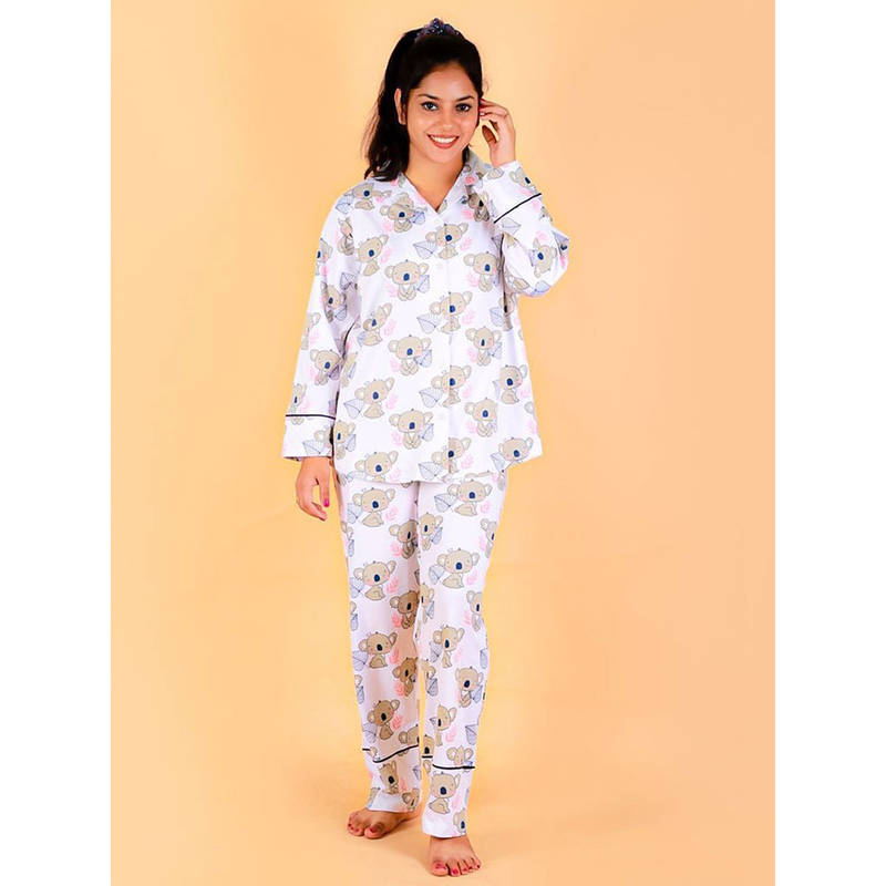 The Mom Store Baby Koala Women Top with Pajama (Set of 2) (S)