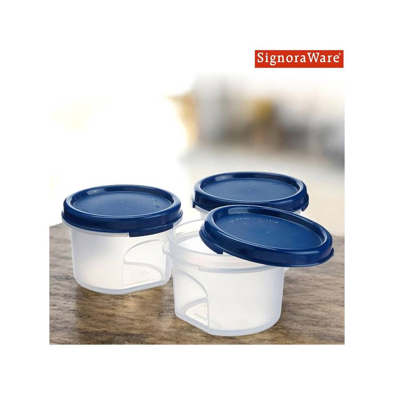 Signoraware Containers Buy Signoraware Signora Ware Modular Round Plastic Container Set, 200Ml ...