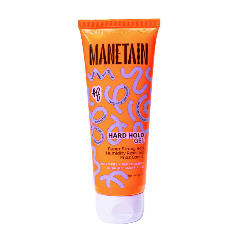 Manetain Hard Hold Gel For Curly & Wavy Hair - Strong Hold & Frizz Control
