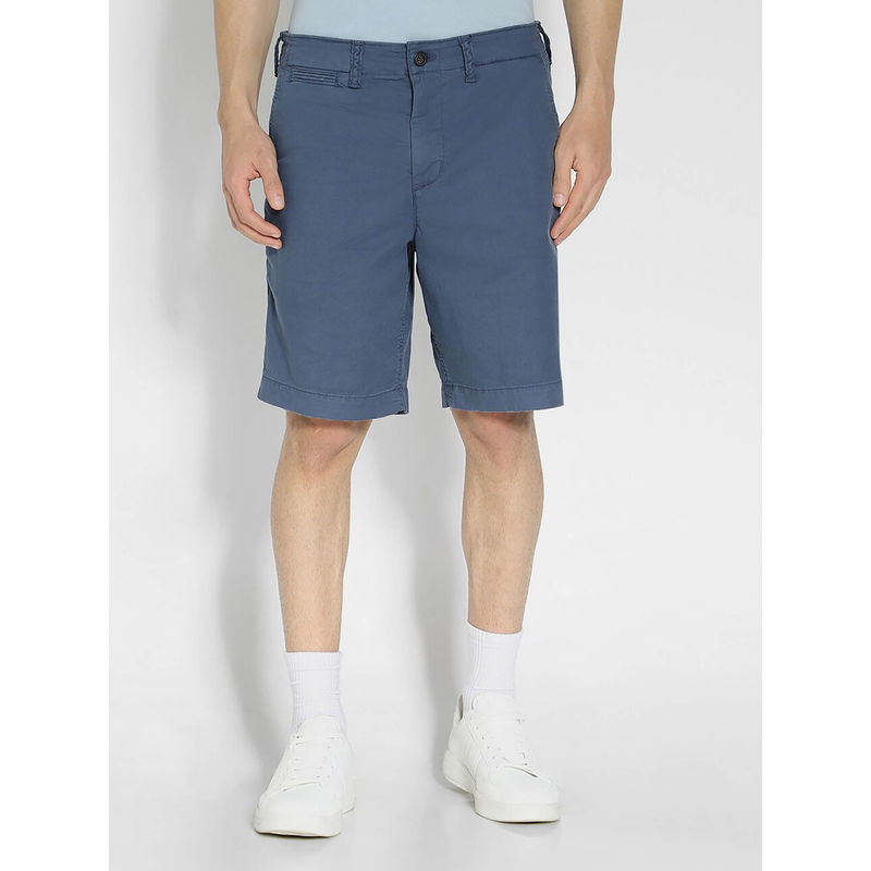 American Eagle Men Navy Flex 9 Inches Lived-In Khaki Short (34)