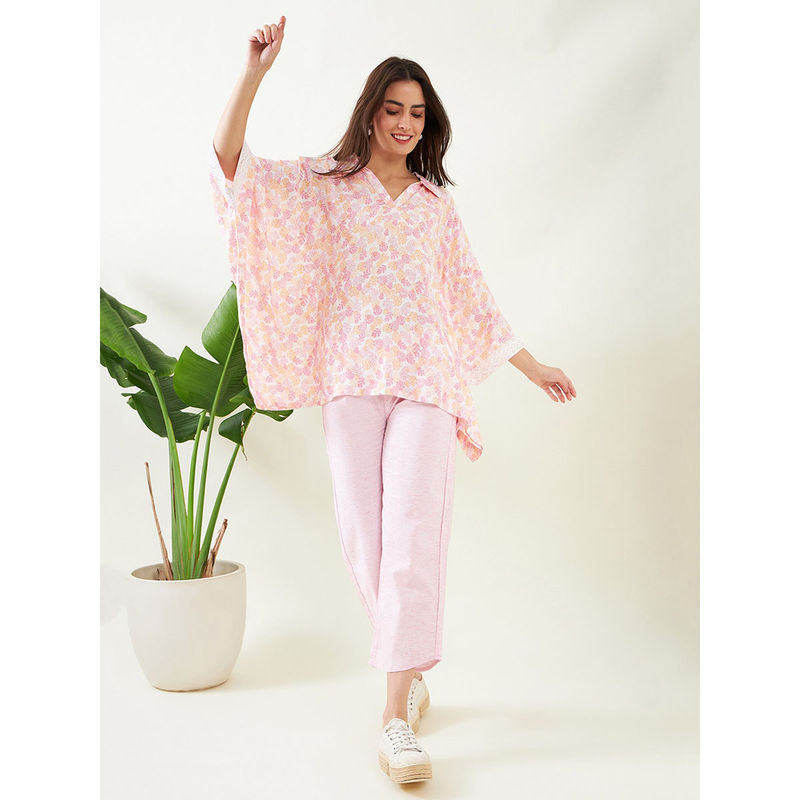 The Kaftan Company Pink Tranquil Co-Ord (Set of 2) (S)
