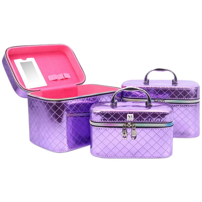 Buy NFI Essentials Purple Makeup Box (Set of 3) (L) Online