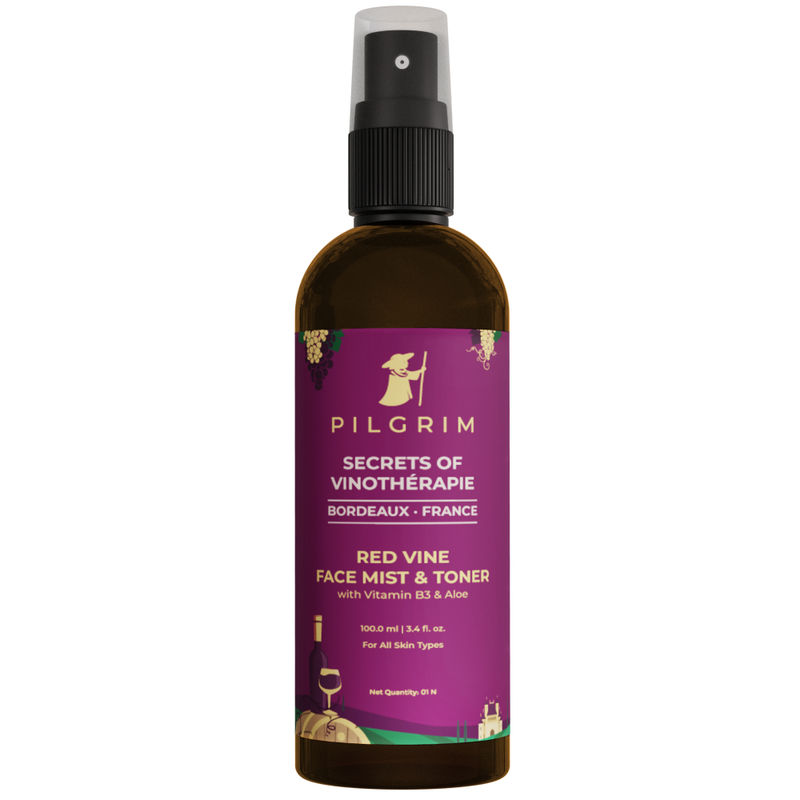 Pilgrim Red Vine Face Mist & Toner with Vitamin B3 & Aloe Buy Pilgrim