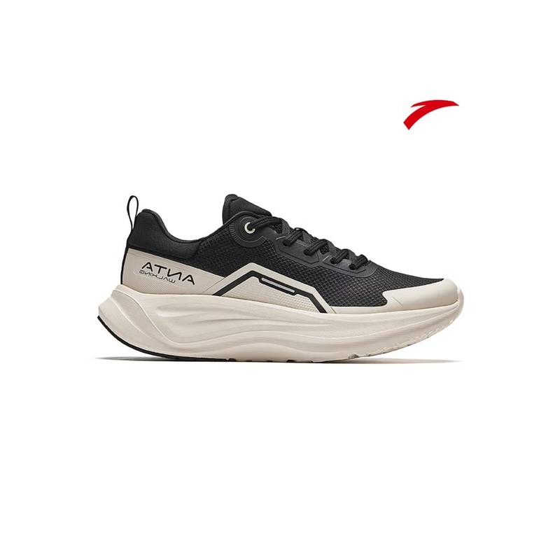 ANTA Women Black Running Shoes A-FLASHFOAM Cushioning Joy Path SS (UK 4)