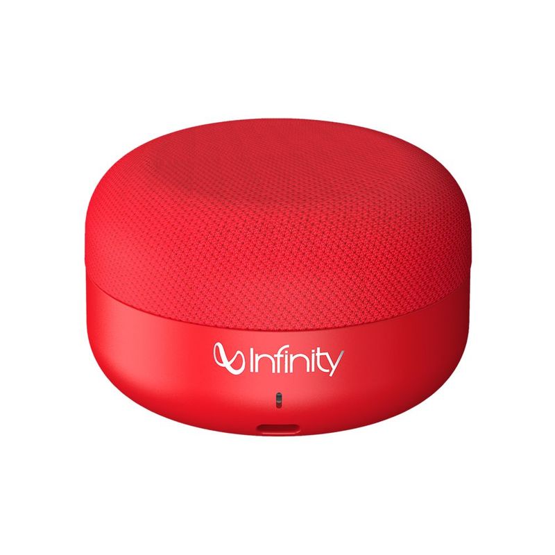 Infinity  jbl  Clubz Mini Deep Bass Dual Eq Bluetooth 5.0 Wireless Portable Speaker  red 