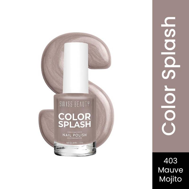 Swiss Beauty Color Splash Nail Polish - 403 Mauve Mojito