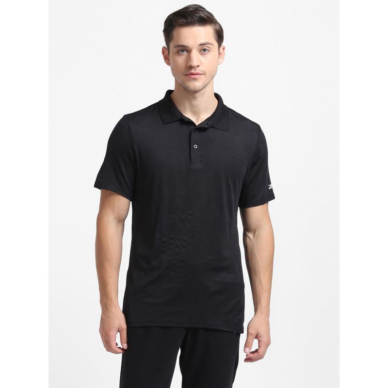 Reebok Wor Polo Black Training Polo T-shirts (M)