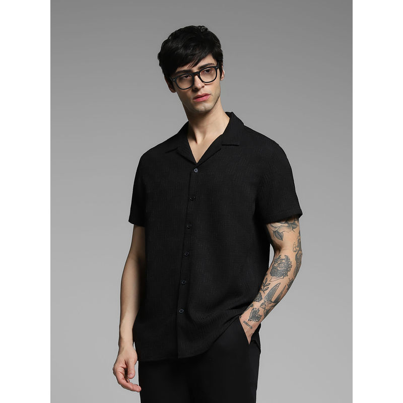 Jack & Jones Comfort Fit Black Shirt (XL)