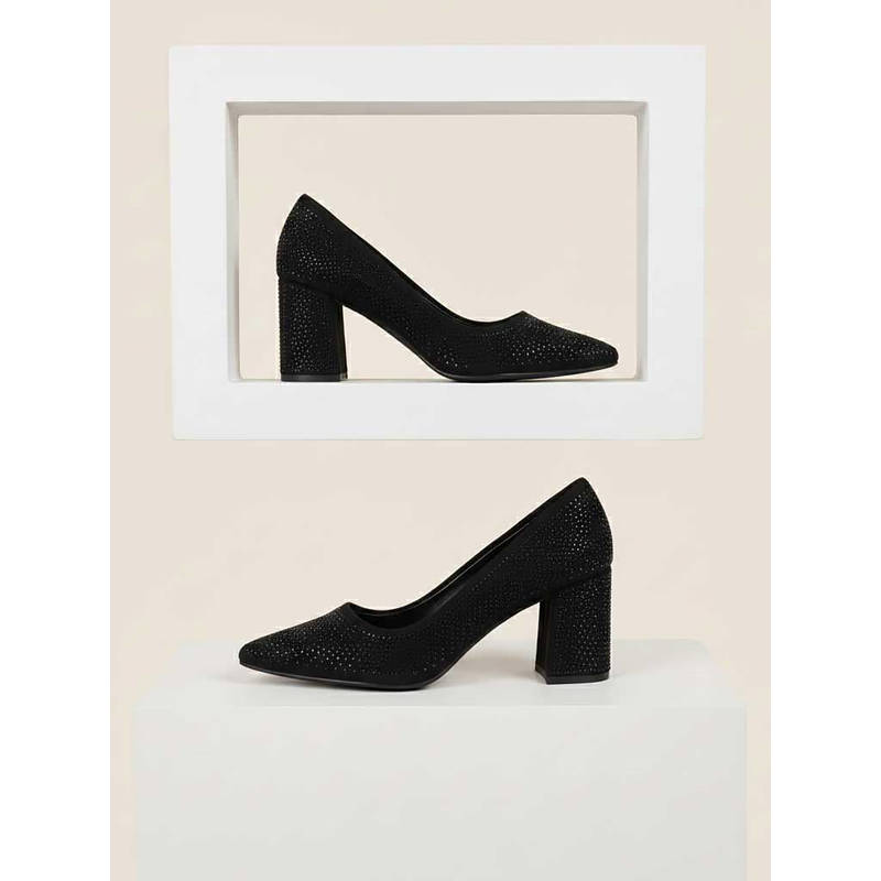 Metro Women Black Party Pump Heels (UK 3)