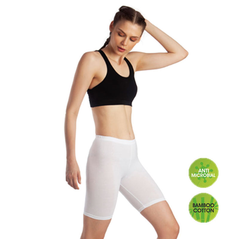 girls white bike shorts