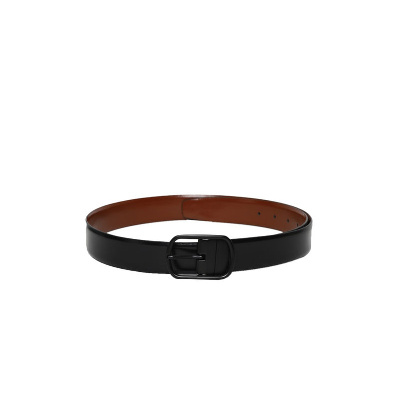 Teakwood Men Black & brown Solid Genuine Leather Reversible Belt - 36
