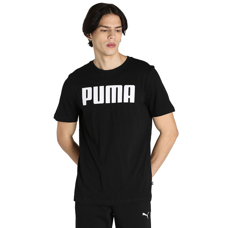 Puma ESS Mens Black Casual T-Shirt (S)