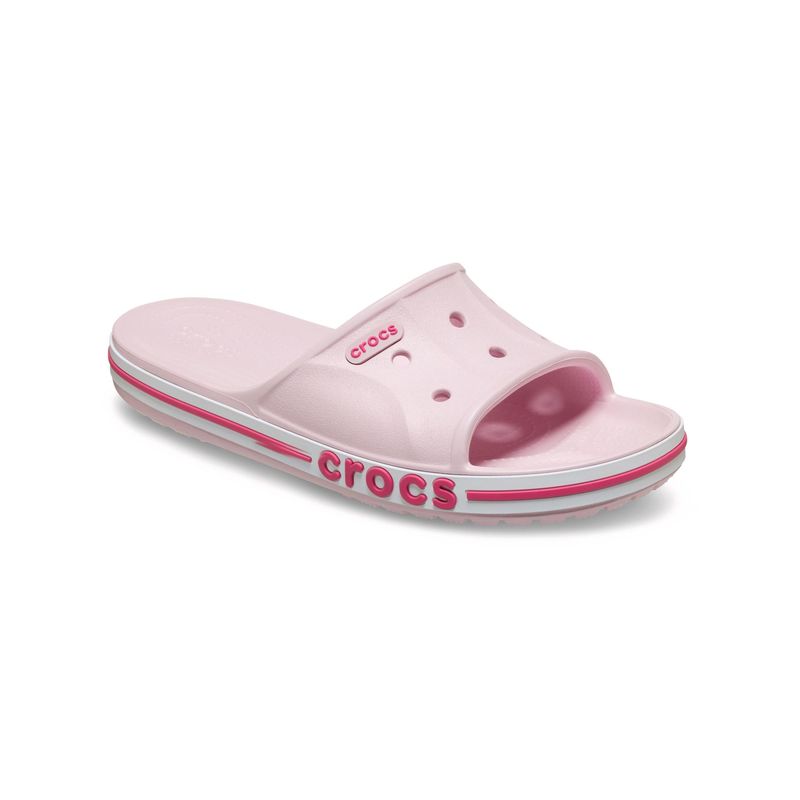 Crocs Unisex Bayaband Sliders - Pink (UK 4)