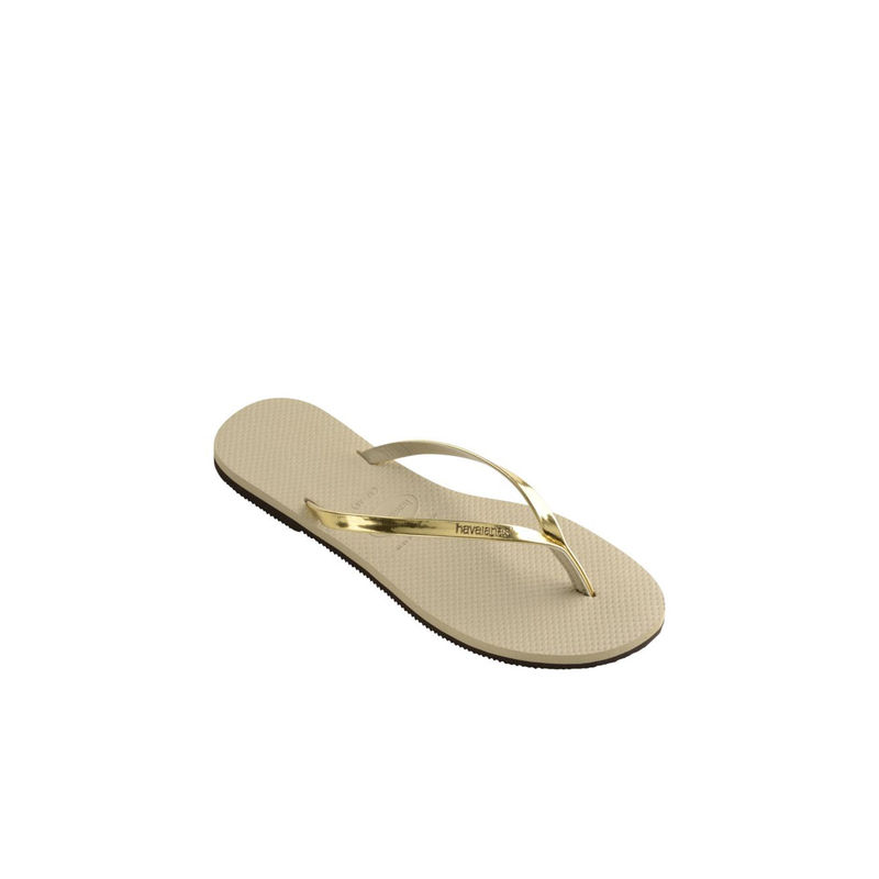 Havaianas flip flops best sale white and gold