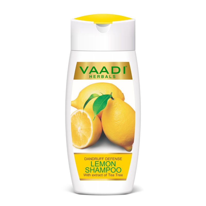 Vaadi Herbals Dandruff Defense Lemon Shampoo With Extract Of Tea Tree