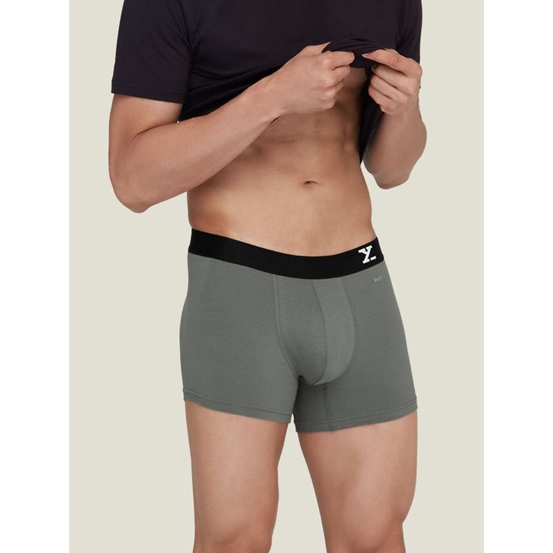 XYXX Men Silver Cotton Underwear Anti-odour Tech, Lasting Freshness Grey (M)