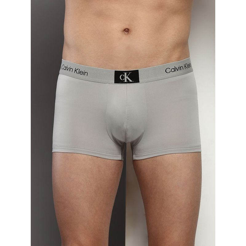 Calvin Klein Low Rise Solid Grey Trunk (M)