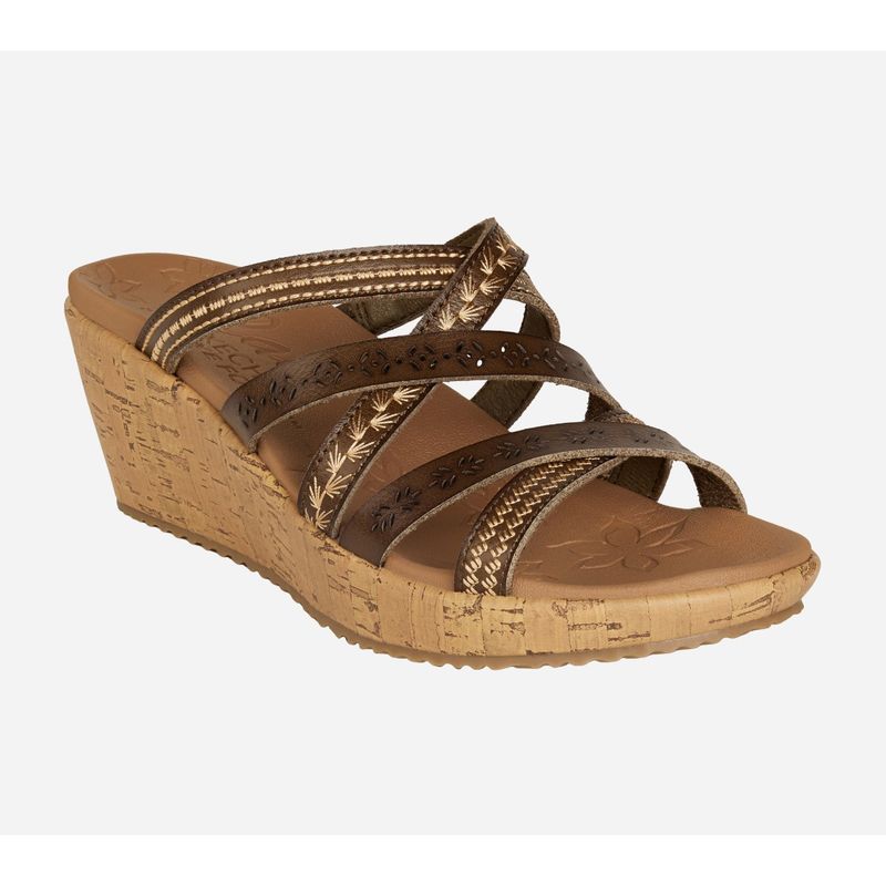 SKECHERS Olive Beverlee - Tiger Posse Heel Sandals (UK 5)