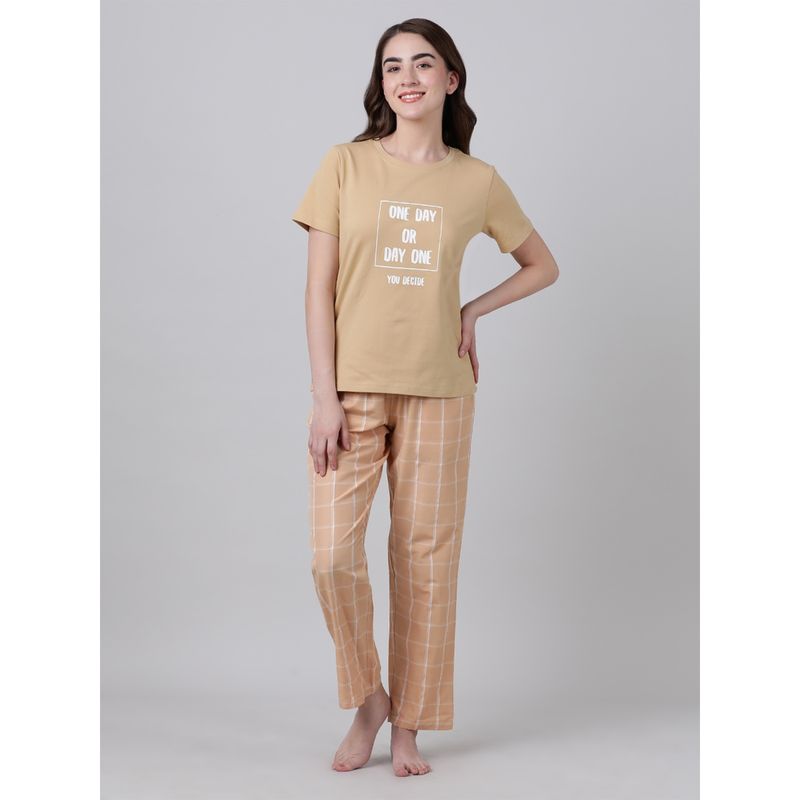 mackly Womens Printed Nightsuit (Set of 2) (XS)